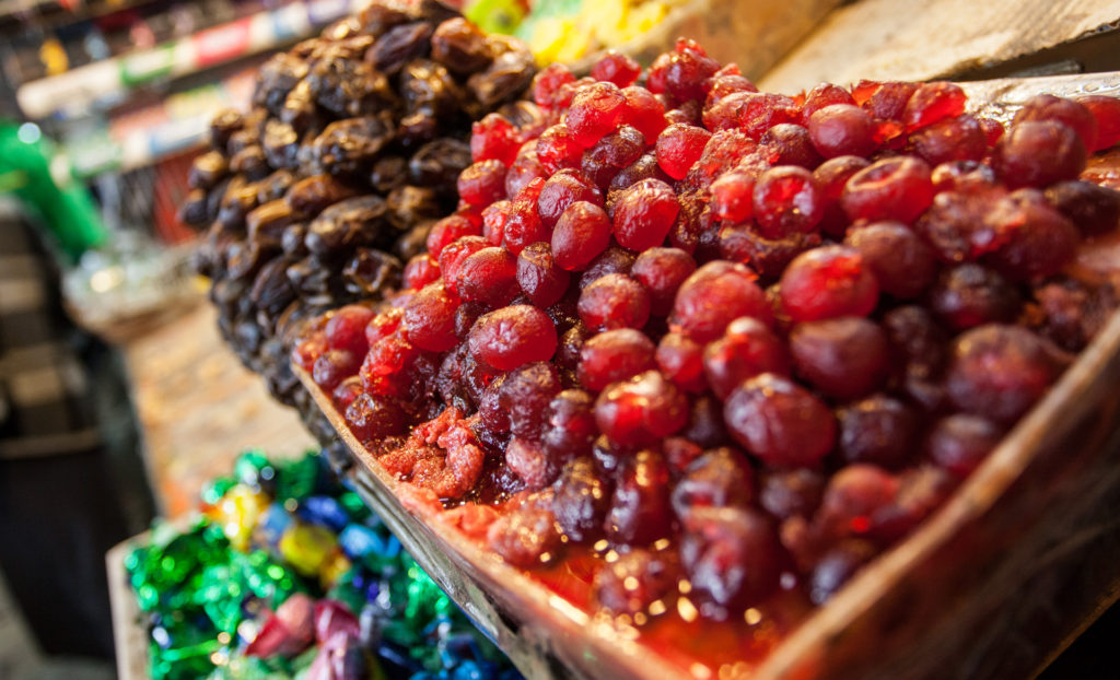 Jeruzalém trhy - nakládané ovoce
