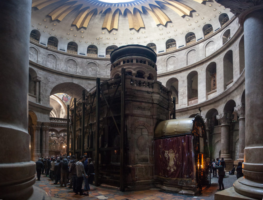 Jeruzalém - původní svatině v kostele