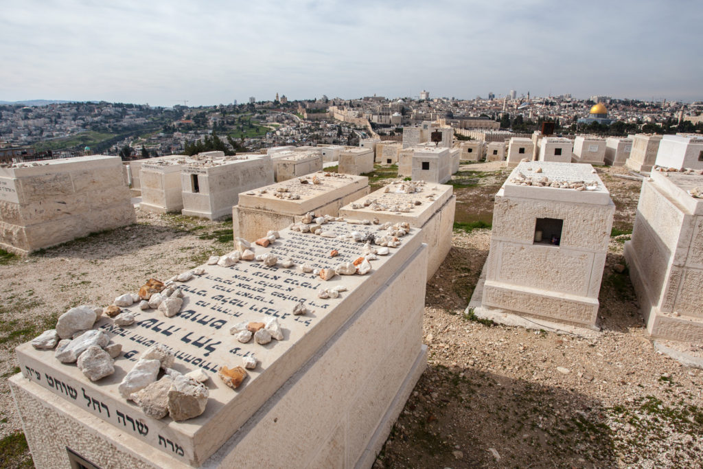 Jeruzalém - detail náhrobku