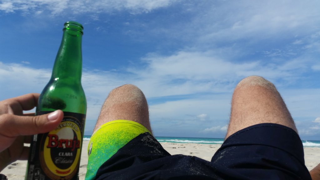 Varadero - Já a pivo na pláži