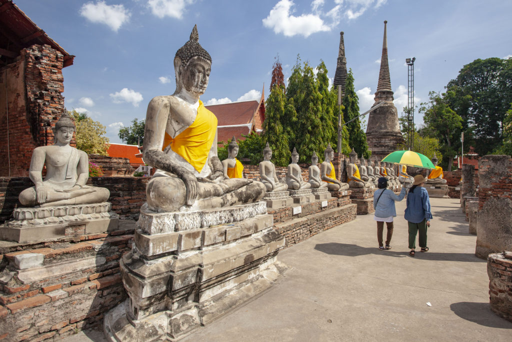 Ayutthaya a chram Wat Yai Chaimongkhon se sochou budhy