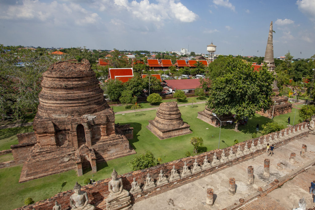 Wat Yai Chaimongkhon - pohled z chramu